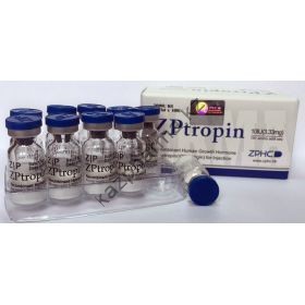 Гормон роста ZPtropin Соматропин 10 флаконов 100IU (333 мкг/IU)