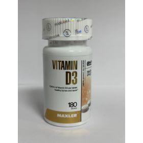 Витамин D3 Maxler 180 таблеток 1200 ME