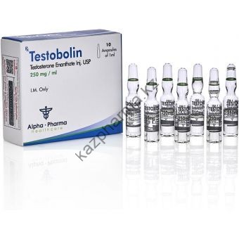 Testobolin (Тестостерон энантат) Alpha Pharma 10 ампул по 1мл (1амп 250 мг) - Ташкент