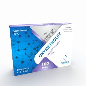 Оксиметолон Biolex 100 таблеток (1таб 50 мг) Ташкент
